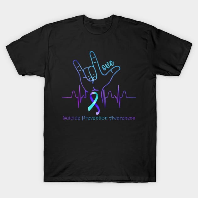 Love Suicide Prevention Awareness T-Shirt by peskyrubeus